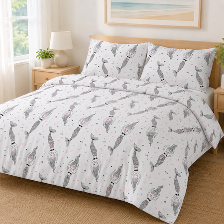 Parure de lit 200 fils au pouce carré - Draps en coton imprimés