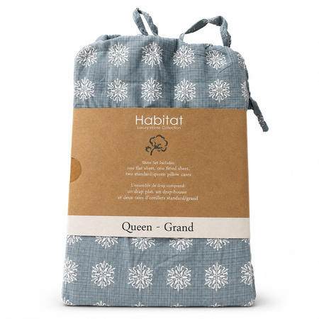 Parure de draps imprimés en coton 200 TC pour la maison