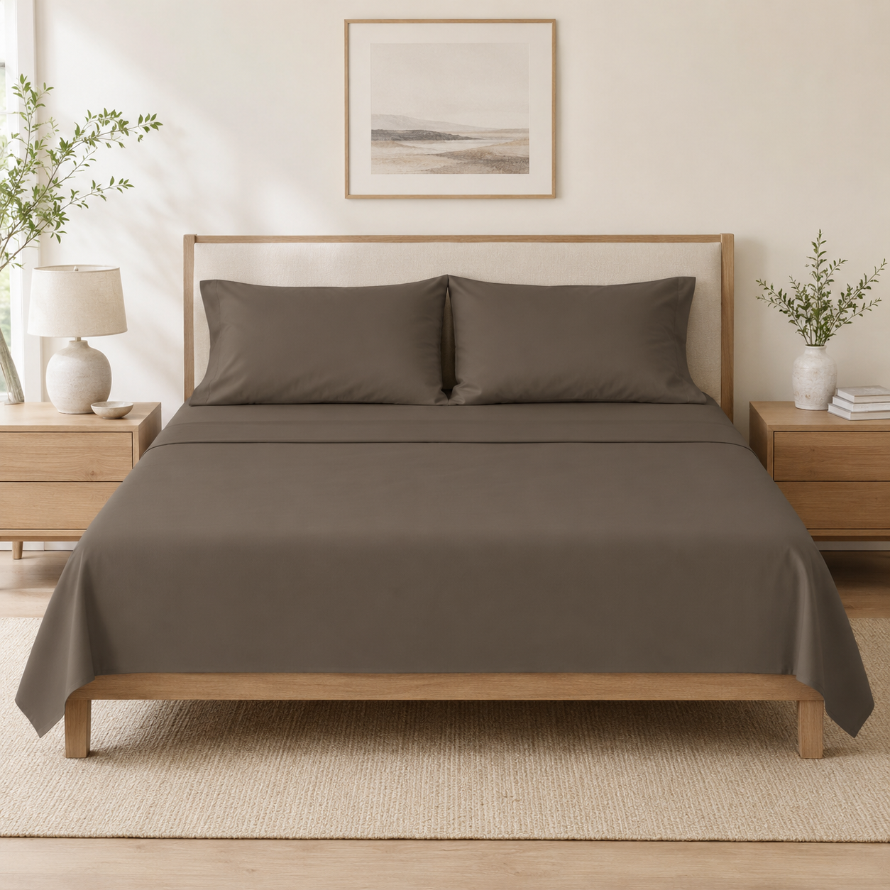 Draps-housses en coton Johnson Home 300 fils/pouce