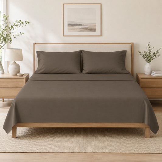 Draps-housses en coton Johnson Home 300 fils/pouce