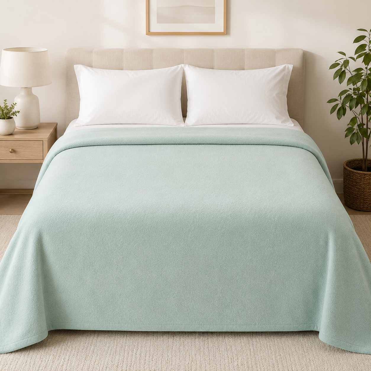 Couverture d'hôtel en polaire douce et douillette 300g/m² Johnson
