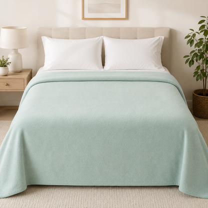 Couverture d'hôtel en polaire douce et douillette 300g/m² Johnson
