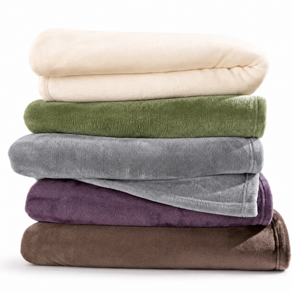 Couverture en molleton polyester Oasis Chocolat, très grand lit, par Johnson Home