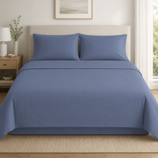 Johnson Home 600 Thread Count Organic Cotton Sheet Set – Soft, Breathable & Premium Bedding Sheets