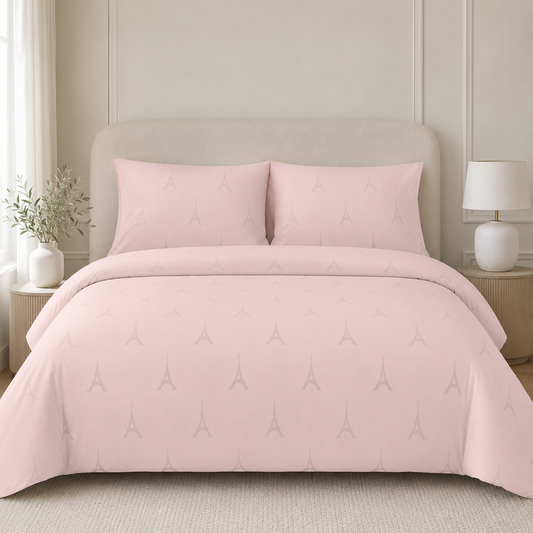Johnson Home 300 Thread Count Jacquard Cotton Sheet Set – Soft, Breathable & Elegant Bedding Sheets