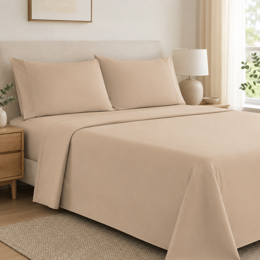 Parure de draps Johnson Home 200 TC en 100 % coton