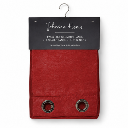 Johnson Home Single Blackout Drapery Panel – 52" x 84", 320 GSM Polyester Curtain Panel, Assorted Colors