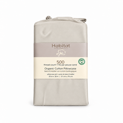 500 Thread Count Liquid Cotton Pillowcase – Solid