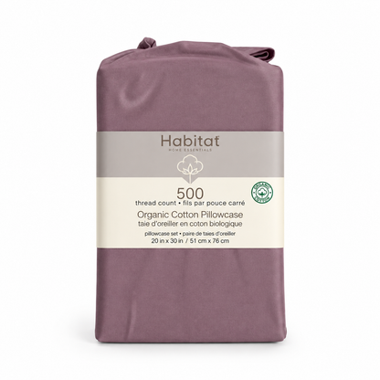 500 Thread Count Liquid Cotton Pillowcase – Solid