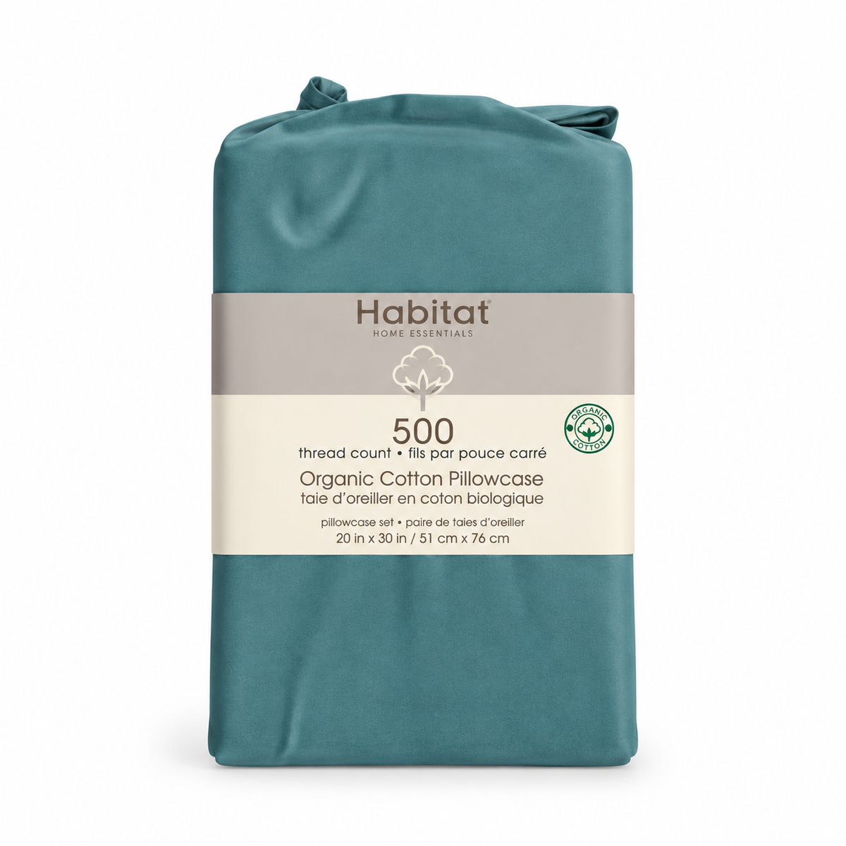 500 Thread Count Liquid Cotton Pillowcase – Solid