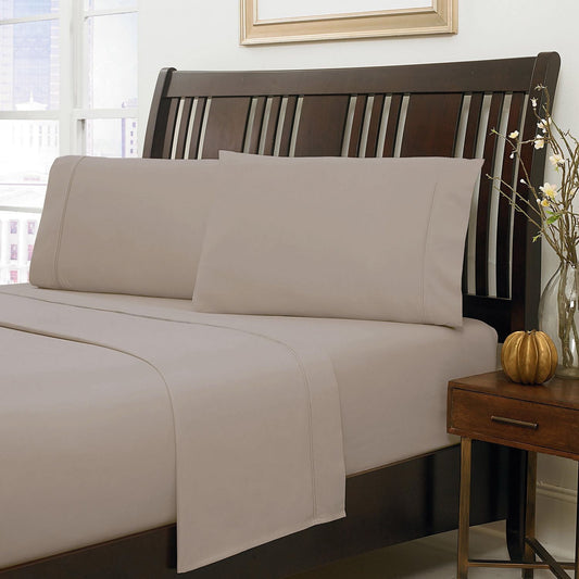 Johnson Home 300 Thread Count Combed Egyptian Cotton Sheet Set – Soft, Smooth & Breathable Bedding Sheets