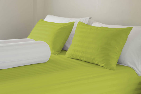 Johnson Home Cotton Duvet Cover Set – Twin Size Stripe Bedding Set, Soft & Breathable