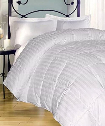 Johnson Home Lightweight Down Alternative Duvet – All Season Hypoallergenic Quilted Duvet Insert & Comforter